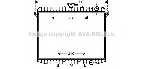 Imagine Radiator, racire motor AVA QUALITY COOLING DN2143