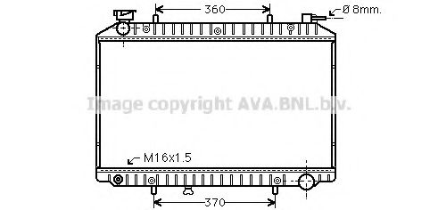 Imagine Radiator, racire motor AVA QUALITY COOLING DN2173