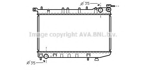 Imagine Radiator, racire motor AVA QUALITY COOLING DN2174