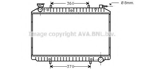 Imagine Radiator, racire motor AVA QUALITY COOLING DN2206