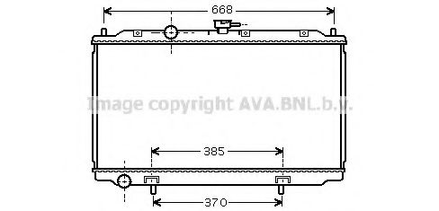 Imagine Radiator, racire motor AVA QUALITY COOLING DN2224