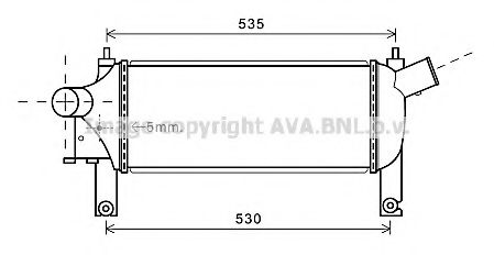 Imagine Intercooler, compresor AVA QUALITY COOLING DN4339