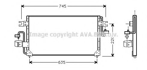 Imagine Condensator, climatizare AVA QUALITY COOLING DN5163