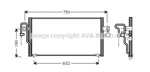 Imagine Condensator, climatizare AVA QUALITY COOLING DN5164