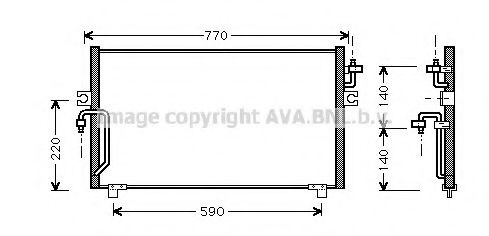 Imagine Condensator, climatizare AVA QUALITY COOLING DN5182