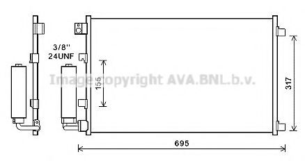 Imagine Condensator, climatizare AVA QUALITY COOLING DN5281