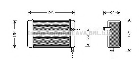 Imagine Schimbator caldura, incalzire habitaclu AVA QUALITY COOLING DN6073