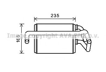 Imagine Schimbator caldura, incalzire habitaclu AVA QUALITY COOLING DN6405