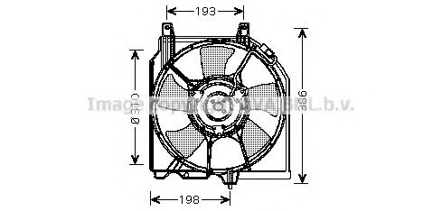 Imagine Ventilator, radiator AVA QUALITY COOLING DN7523