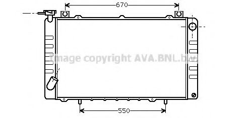 Imagine Radiator, racire motor AVA QUALITY COOLING DNA2150