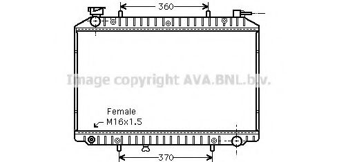 Imagine Radiator, racire motor AVA QUALITY COOLING DNA2156