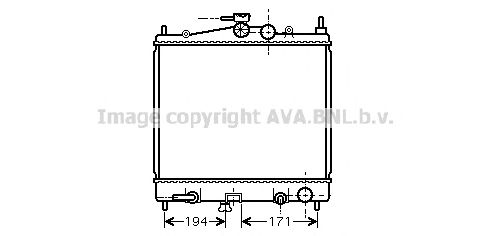 Imagine Radiator, racire motor AVA QUALITY COOLING DNA2248