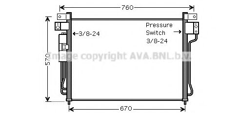 Imagine Condensator, climatizare AVA QUALITY COOLING DNA5299D