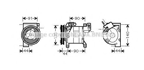 Imagine Compresor, climatizare AVA QUALITY COOLING DNK323