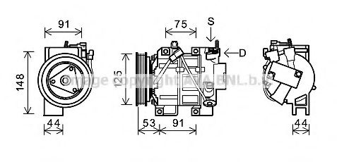 Imagine Compresor, climatizare AVA QUALITY COOLING DNK335