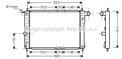 Imagine Radiator, racire motor AVA QUALITY COOLING DW2039