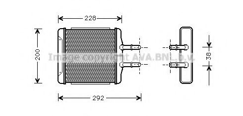 Imagine Schimbator caldura, incalzire habitaclu AVA QUALITY COOLING DW6027