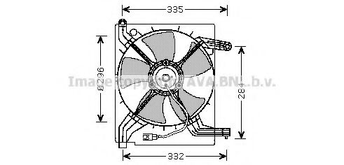 Ventilator, radiator AVA QUALITY COOLING DW7506