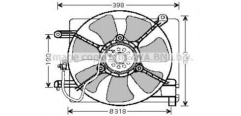 Imagine Ventilator, radiator AVA QUALITY COOLING DW7515