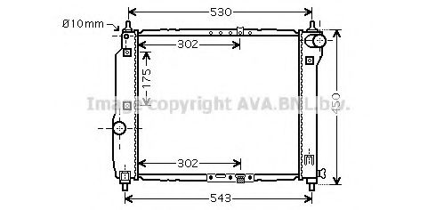 Imagine Radiator, racire motor AVA QUALITY COOLING DWA2066