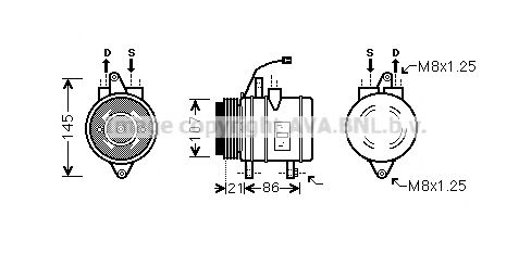 Imagine Compresor, climatizare AVA QUALITY COOLING DWAK079