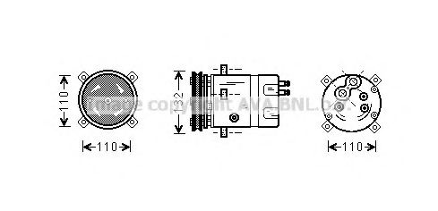 Imagine Compresor, climatizare AVA QUALITY COOLING DWK019