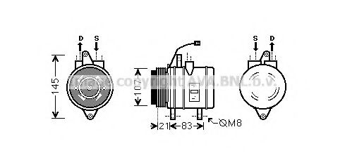 Imagine Compresor, climatizare AVA QUALITY COOLING DWK090