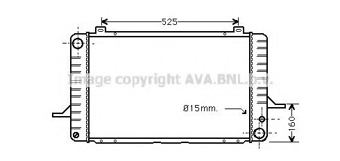 Imagine Radiator, racire motor AVA QUALITY COOLING FD2031