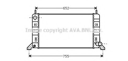 Imagine Radiator, racire motor AVA QUALITY COOLING FD2080