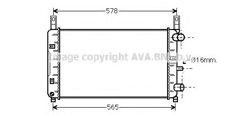 Imagine Radiator, racire motor AVA QUALITY COOLING FD2117