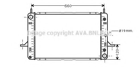 Imagine Radiator, racire motor AVA QUALITY COOLING FD2120