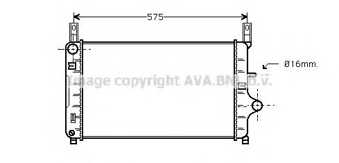 Imagine Radiator, racire motor AVA QUALITY COOLING FD2127