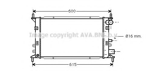 Imagine Radiator, racire motor AVA QUALITY COOLING FD2148