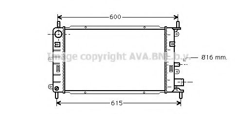 Imagine Radiator, racire motor AVA QUALITY COOLING FD2149