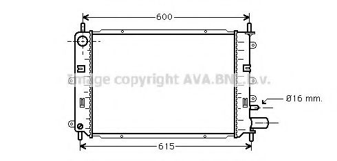 Imagine Radiator, racire motor AVA QUALITY COOLING FD2152