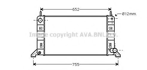 Imagine Radiator, racire motor AVA QUALITY COOLING FD2158