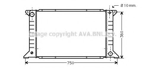 Imagine Radiator, racire motor AVA QUALITY COOLING FD2168