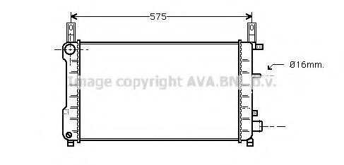 Imagine Radiator, racire motor AVA QUALITY COOLING FD2198