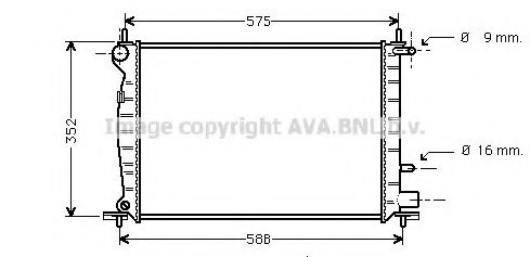 Imagine Radiator, racire motor AVA QUALITY COOLING FD2219