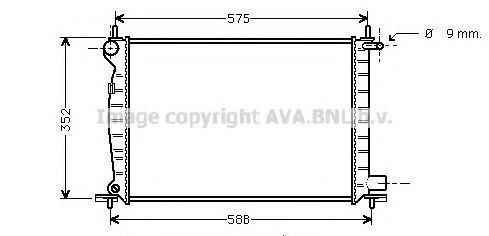 Imagine Radiator, racire motor AVA QUALITY COOLING FD2224