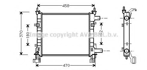 Imagine Radiator, racire motor AVA QUALITY COOLING FD2260