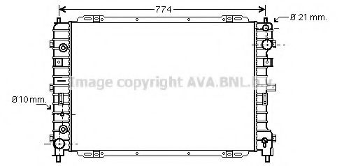 Imagine Radiator, racire motor AVA QUALITY COOLING FD2346