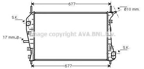 Imagine Radiator, racire motor AVA QUALITY COOLING FD2376