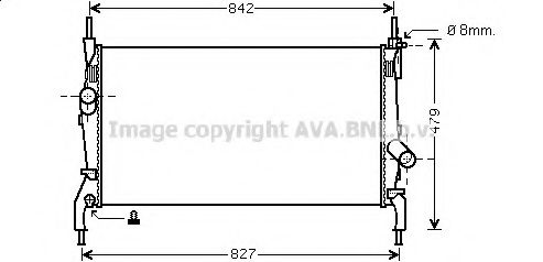 Imagine Radiator, racire motor AVA QUALITY COOLING FD2405