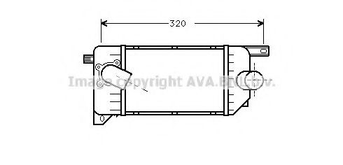 Imagine Intercooler, compresor AVA QUALITY COOLING FD4214