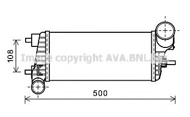 Imagine Intercooler, compresor AVA QUALITY COOLING FD4471