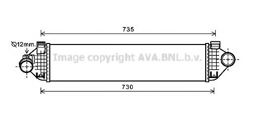 Imagine Intercooler, compresor AVA QUALITY COOLING FD4474