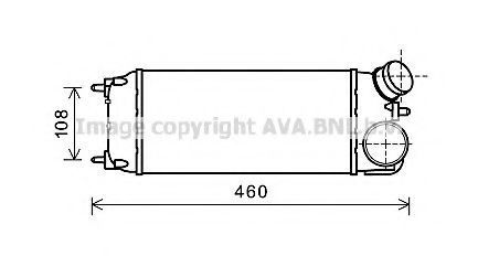 Imagine Intercooler, compresor AVA QUALITY COOLING FD4476