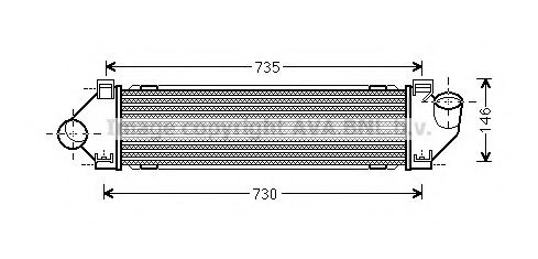 Imagine Intercooler, compresor AVA QUALITY COOLING FD4480