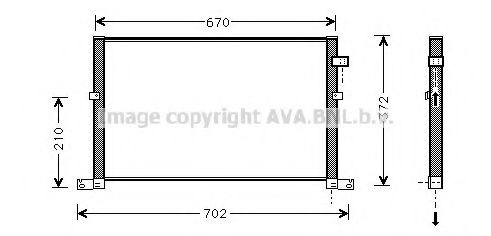 Imagine Condensator, climatizare AVA QUALITY COOLING FD5334